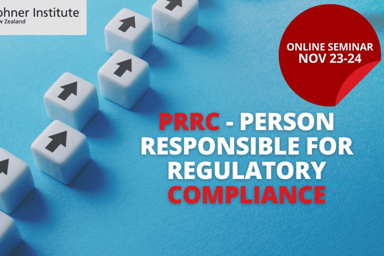 PRRC Person Responsible for Regulatory Compliance Seminar