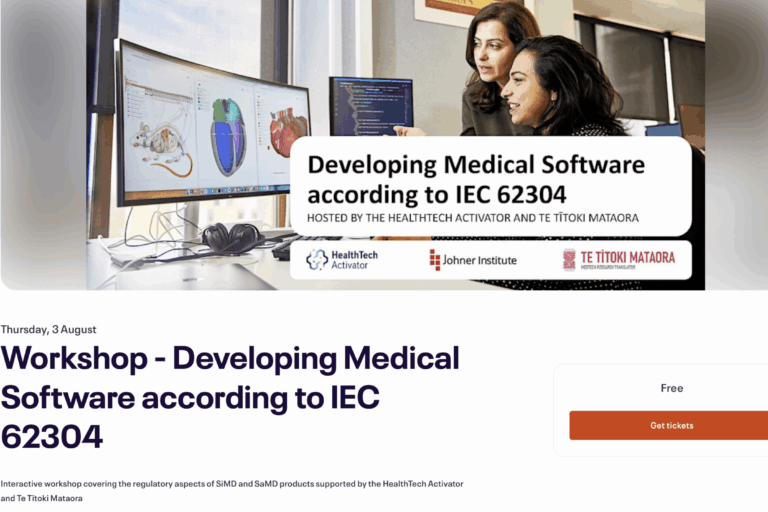 Thursday, 3 August Workshop - Developing Medical Software according to IEC 62304