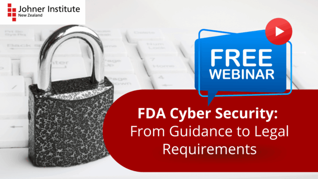 Free FDA Cybersecurity Webinar